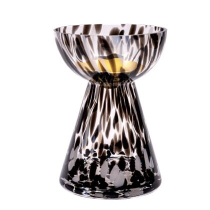 Black and White Candle Holder